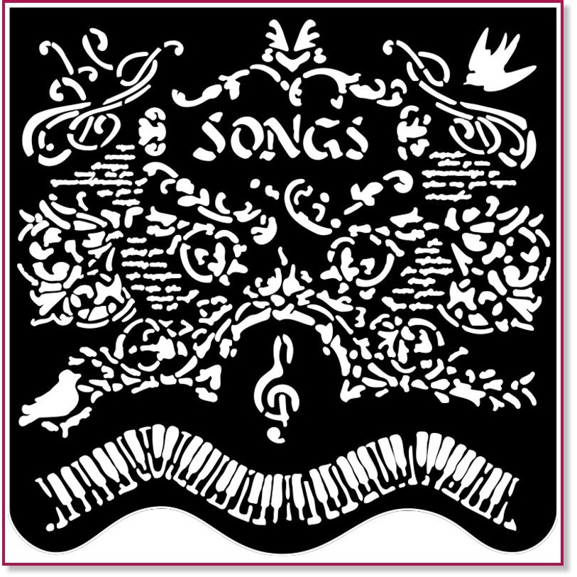 ������ Stamperia - ����� - 18 x 18 cm �� ���������� Music - 