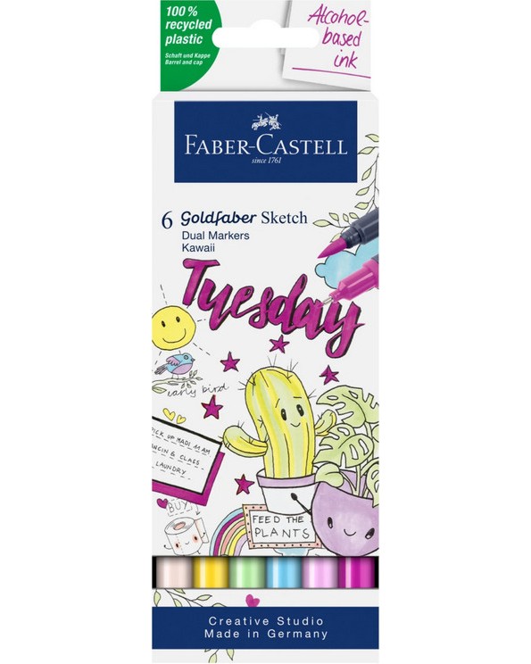 �������� ������� Faber-Castell Sketch Kawaii - 6 ����� �� ������� Goldfaber - 