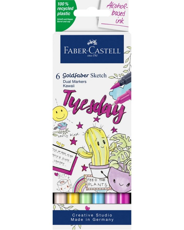   Faber-Castell Sketch Kawaii - 6    Goldfaber - 