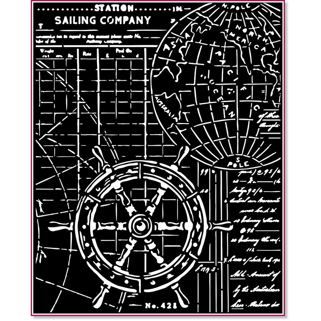 ������ Stamperia - ������� - 20 x 25 cm �� ���������� Songs Of The Sea - 
