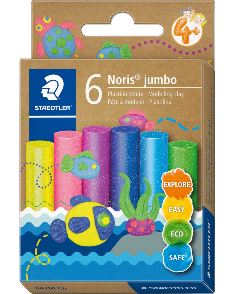 ��������� Staedtler Noris Jumbo Glitter - 6 ����� - 