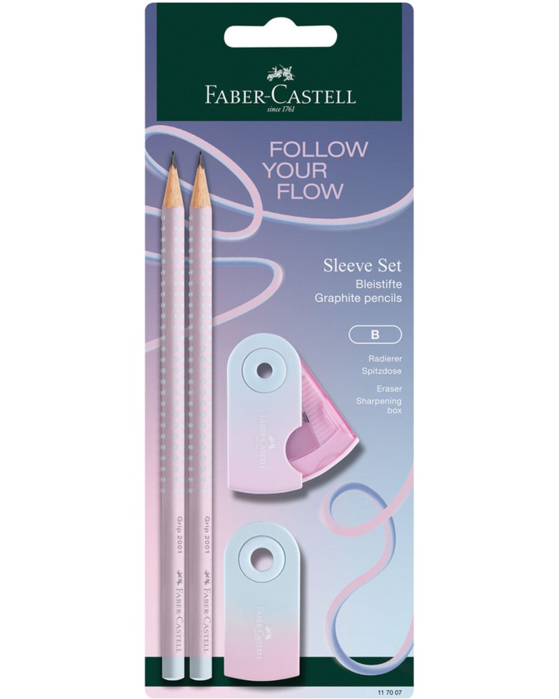 �������� ������ B Faber-Castell Grip 2001 - 2 ����, ���� � �������� �� ������� Flow - 