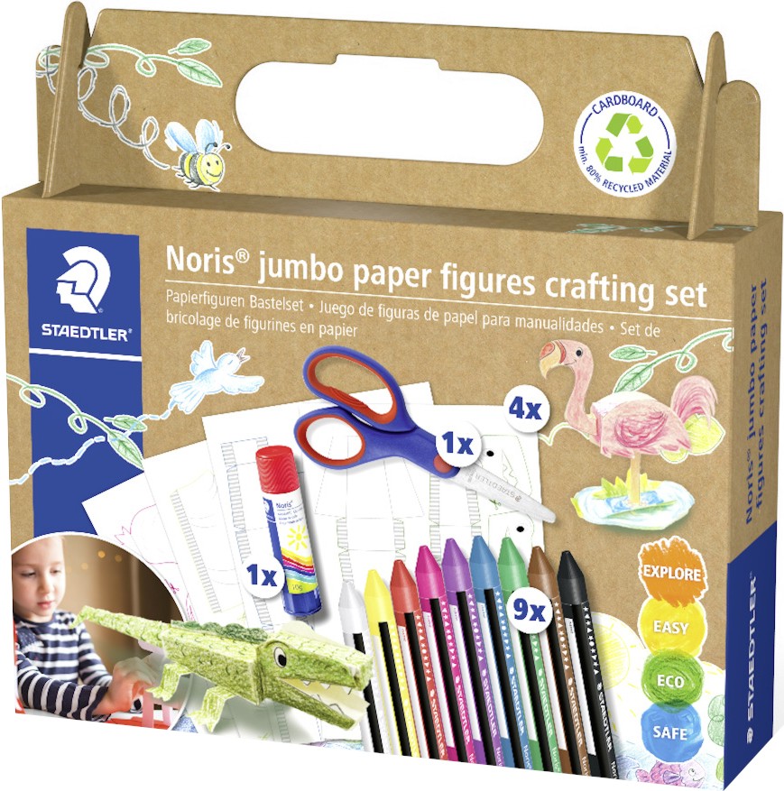 Ученически комплект Staedtler Noris Jumbo Ученически комплект Staedtler Noris Jumbo - 15 части - творчески комплект