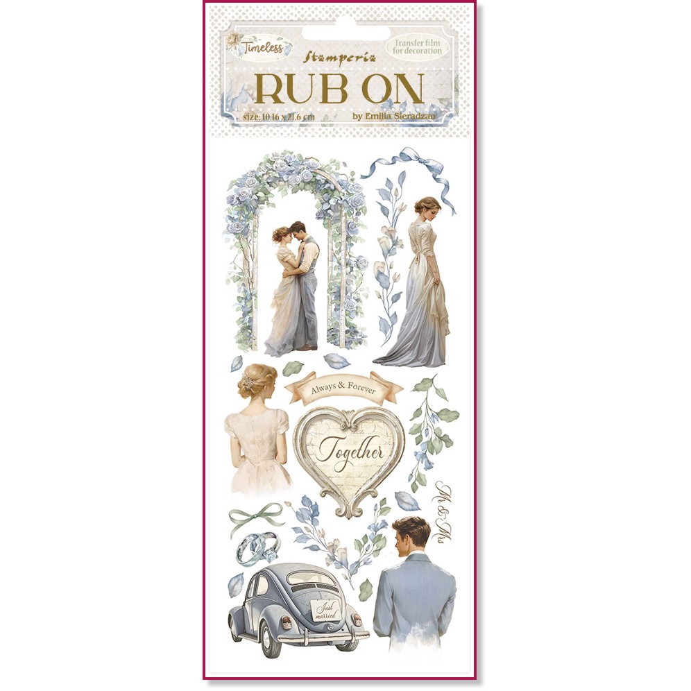    Stamperia -  - 10.16 x 21.6 cm   Timeless - 
