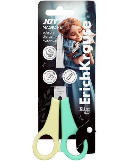 Детска ножица Erich Krause Joy Детска ножица Erich Krause Joy - 13.5 cm от серията Magic Pet -