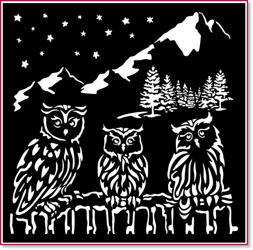 ������ Stamperia - ������ - 18 x 18 cm �� ���������� The Owl's House - 