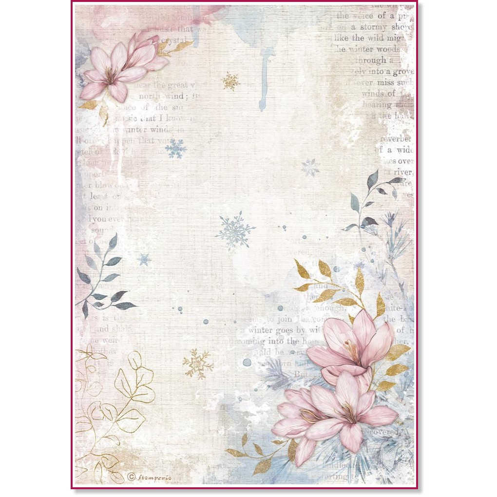   Stamperia -  - A4   Dewdrops - 