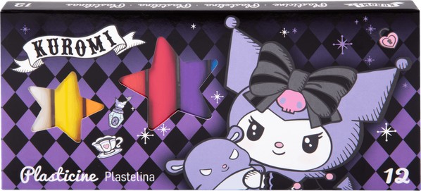 Пластилин Colorino Kids Kuromi Пластилин Colorino Kids Kuromi - 12 цвята на тема Hello Kitty -