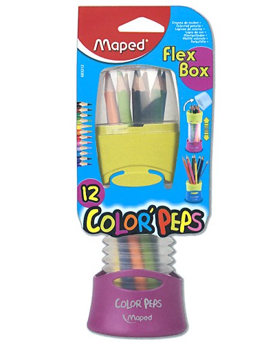 Цветни моливи Maped Цветни моливи Maped - 12 цвята в тубус от серията Color' Peps -