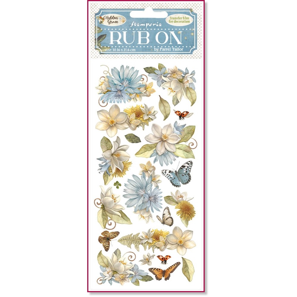    Stamperia -  - 10.16 x 21.6 cm   Hidden Grove - 