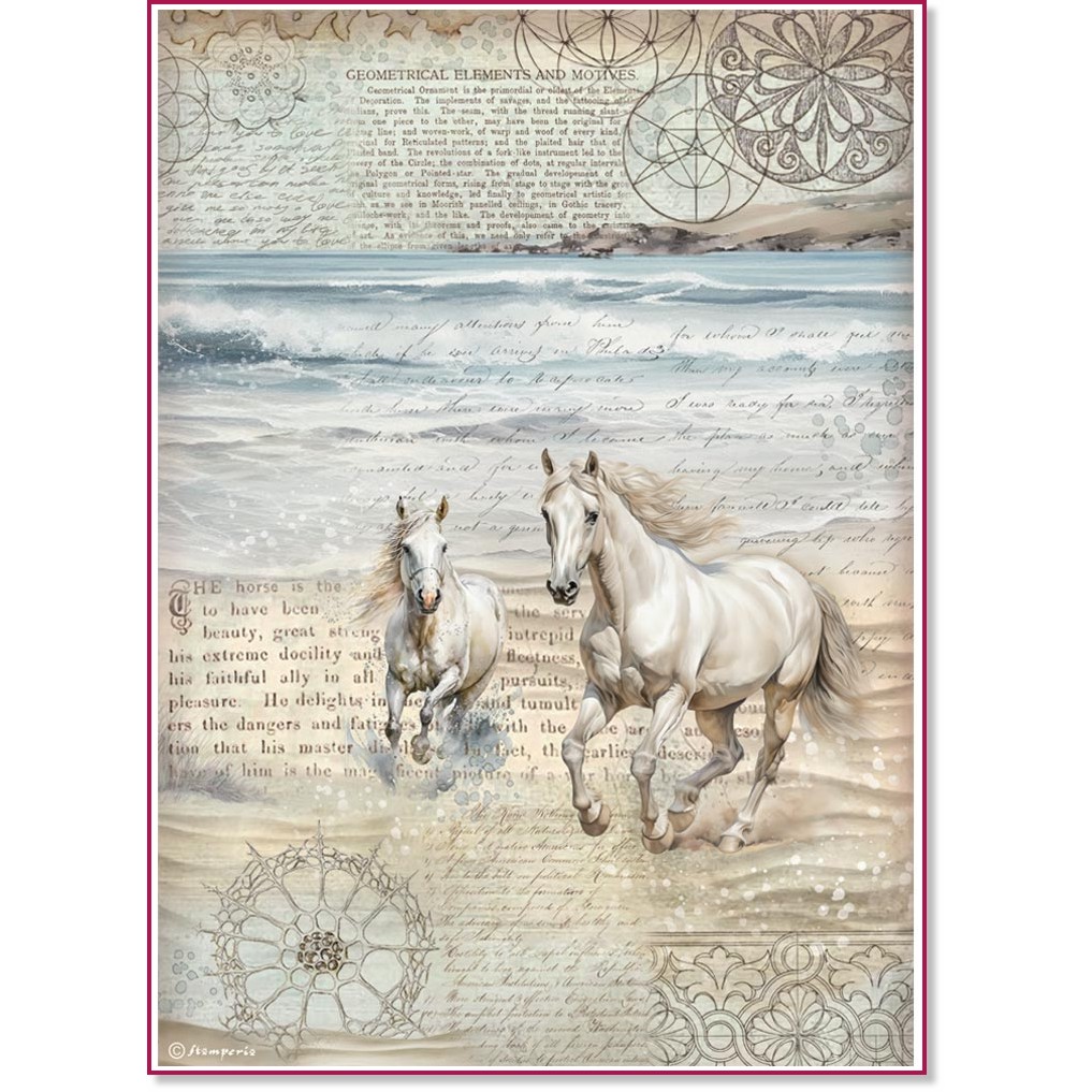  Stamperia -  - A4   Silent sea - 