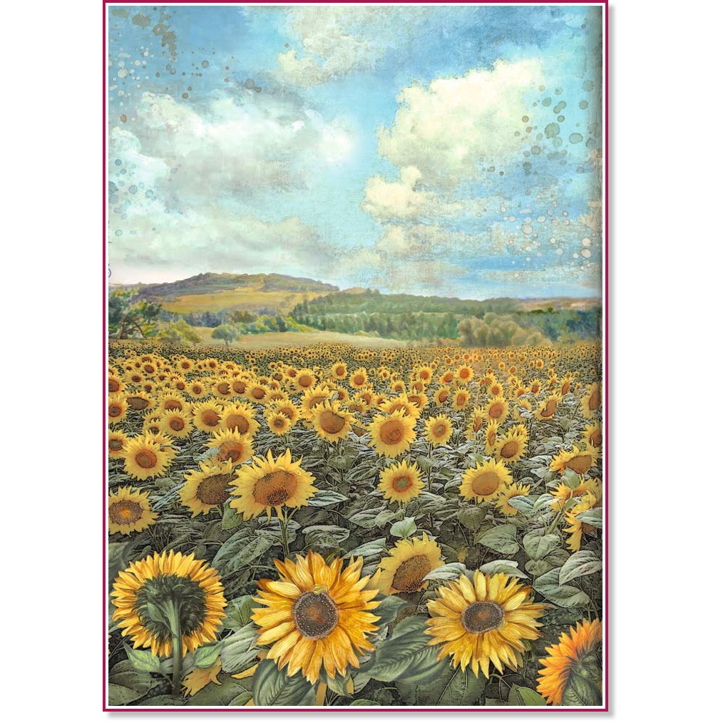   Stamperia -  - A4   Sunflower Art - 