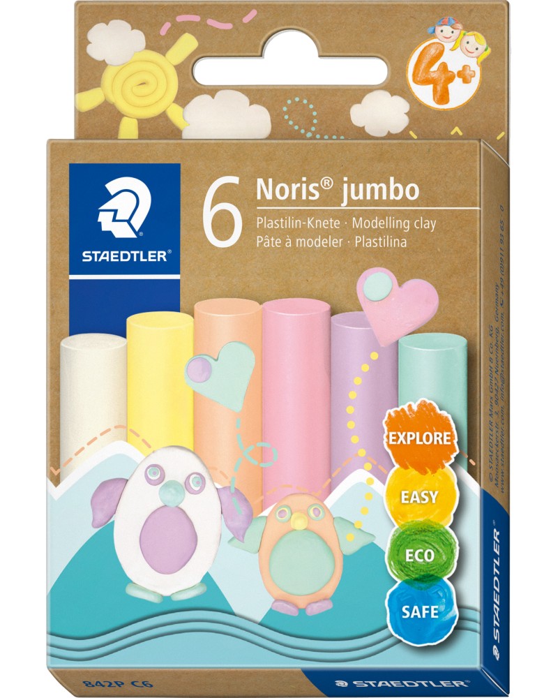 ��������� Staedtler Noris Jumbo Pastel - 6 ����� - 