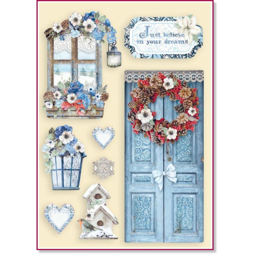 ������� ������� Stamperia - ������� ����� � �������� - A5 �� ���������� Winter Tales - 