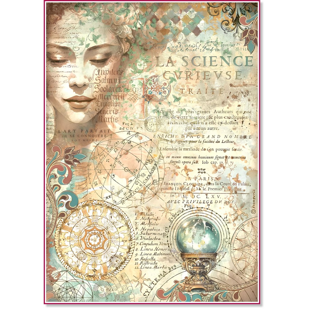 ��������� ������ Stamperia - A4 �� ���������� Fortune - 
