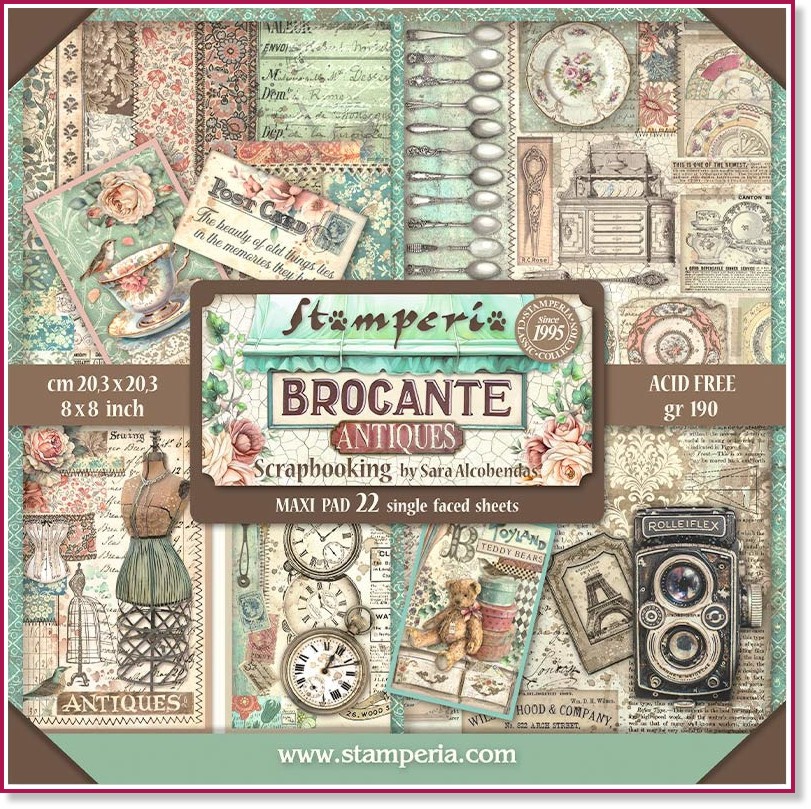 ������ �� ����������� Stamperia - ����� �� ������ - 10 ����� �� ���������� Brocante Antiques - 