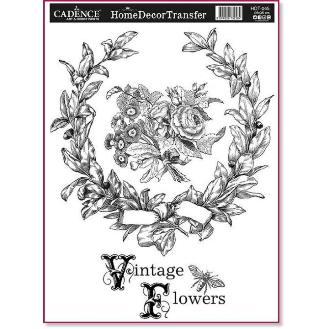 ���������� ��������� CADENCE Vintage Flowers - 25 x 35 cm �� ������� Home Decor - 