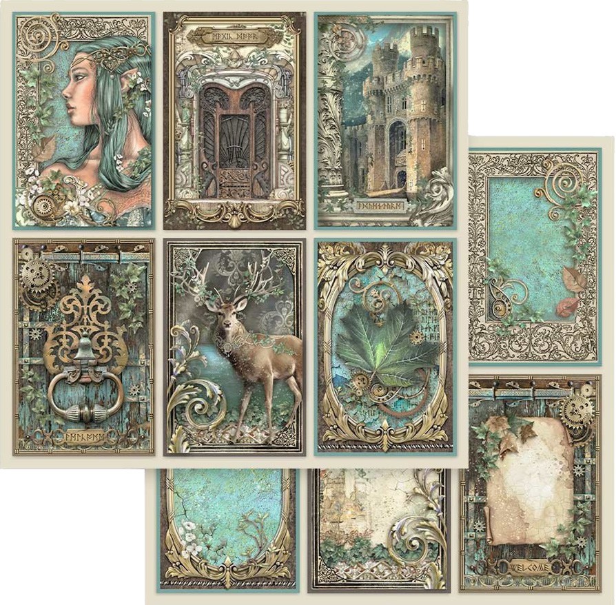 ������ �� ����������� Stamperia - �������� ����: ����� - 30.5 x 30.5 cm �� ���������� Magic Forest - 