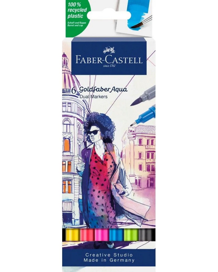    Faber-Castell Aqua - 6  12    Goldfaber - 