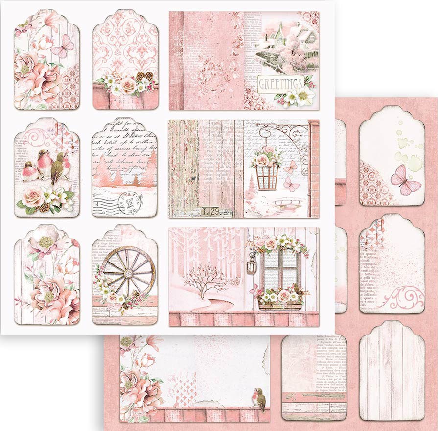 ������ �� ����������� Stamperia - ������ - 30.5 x 30.5 cm �� ���������� Roseland - 
