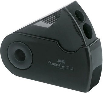 Черна двойна острилка Faber-Castell Sleeve Черна двойна острилка Faber-Castell Sleeve - С контейнер -
