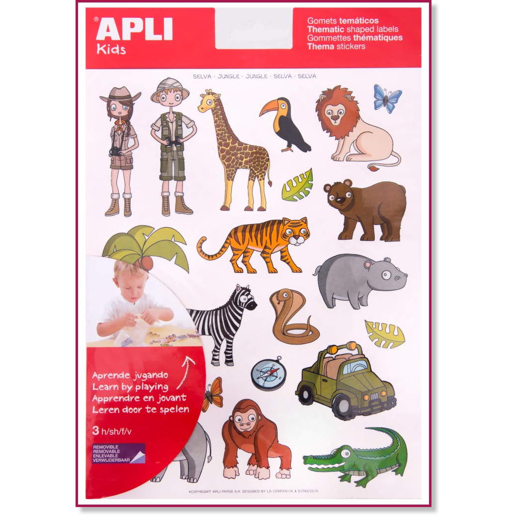 Стикери Apli Kids - Джунгла Стикери Apli Kids - Джунгла - продукт