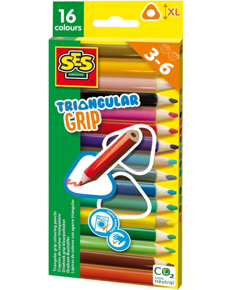 Цветни моливи SES Creative Цветни моливи SES Creative - 16 цвята -