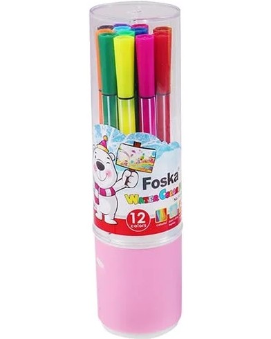 Флумастери Foska Флумастери Foska - 12 или 24 цвята -