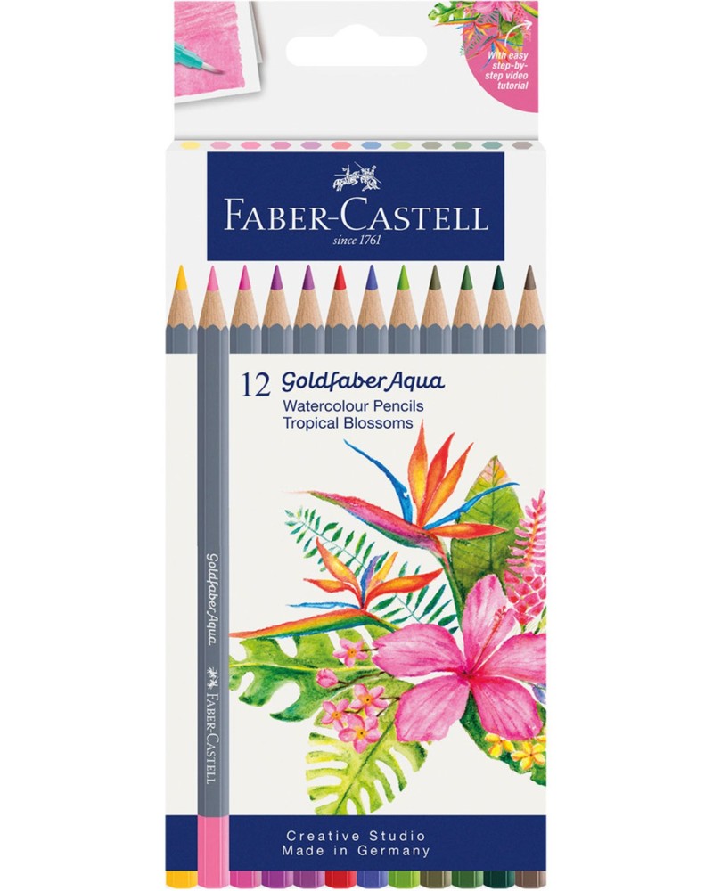 ��������� ������ Faber-Castell Aqua - 12 ��� 24 ����� �� ������� Goldfaber - 