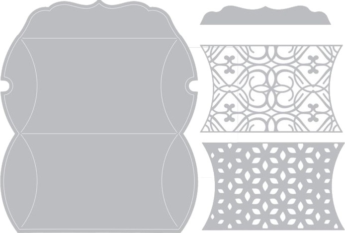 ����� �� ������ �� ��������� � ����� Sizzix Box Pillow - 5 ���� - 