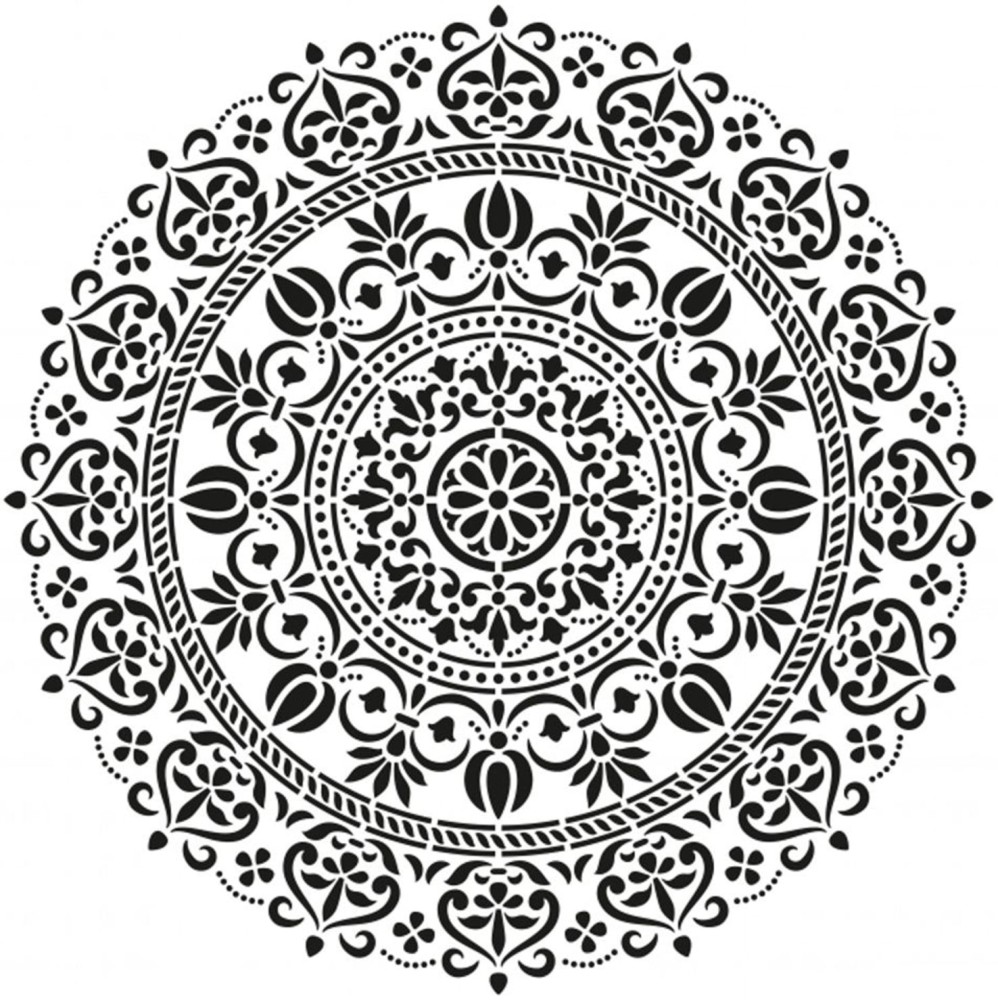 Шаблон CADENCE - Мандала - 25 x 25 cm - 