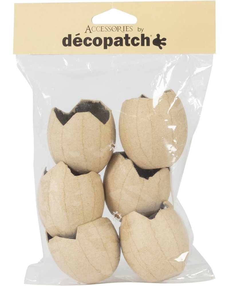 Яйца от папиемаше Decopatch Яйца от папиемаше Decopatch - 6 броя, 5 / 5.3 / 5 cm -