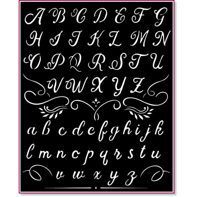  Stamperia -  - 20 x 25 cm   Calligraphy - 