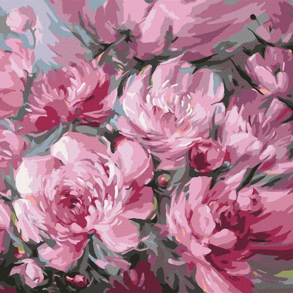 Рисуване по номера Ideyka - Букет Рисуване по номера Ideyka - Букет - 40 x 40 cm -