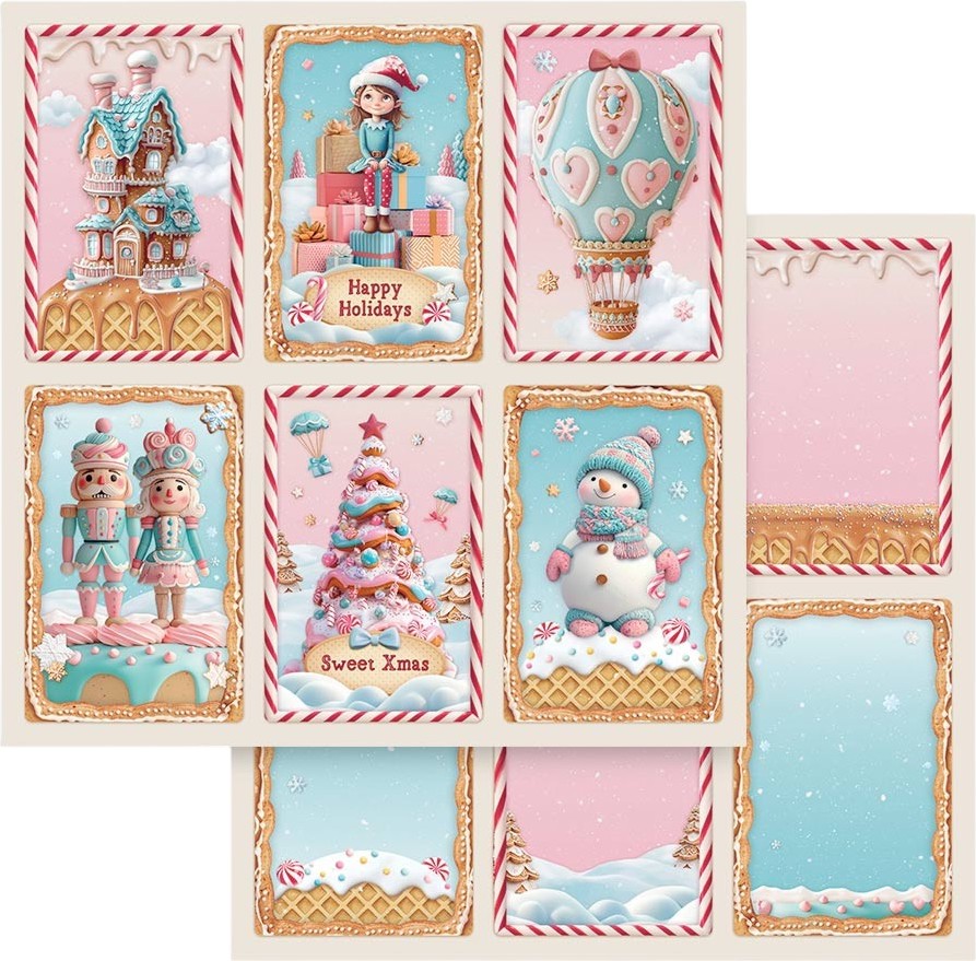    Stamperia -  - 30.5 x 30.5 cm   Candy Christmas - 