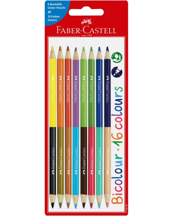 ���������� ������ ������ Faber-Castell - 8 ���� � 16 ����� - 