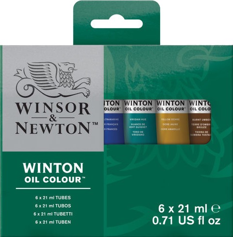 Маслени бои Winsor & Newton Маслени бои Winsor & Newton - 6 или 10 цвята x 21 ml от серията Winton - боя