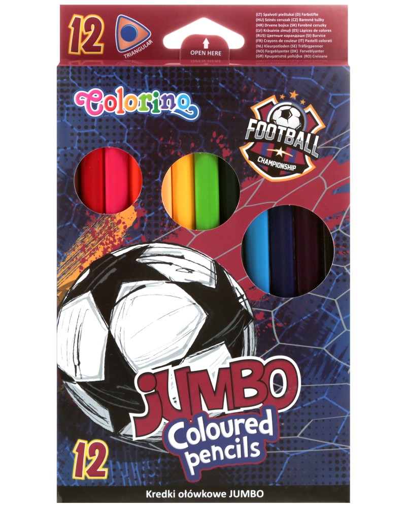 ������ ������ Colorino Kids Jumbo - ������ - 12 ����� �� ������� Football - 