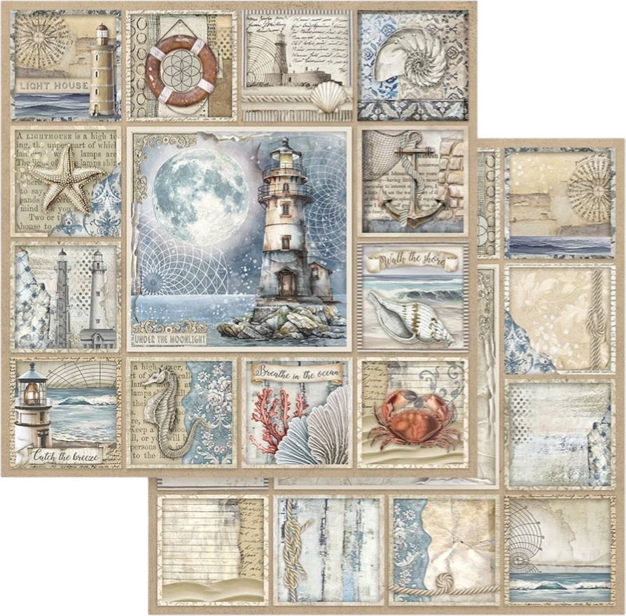 ������ �� ����������� Stamperia - ������ ��� - 30.5 x 30.5 cm �� ���������� Silent sea - 