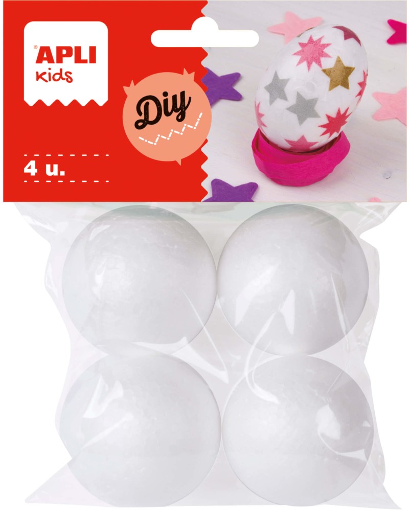 ����� �� �������� Apli Kids - 4 ����, ∅ 4.5 cm - 