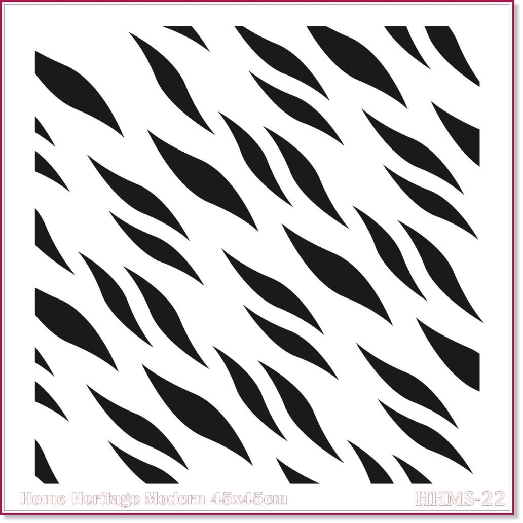 Шаблон CADENCE - Абстрактни ивици Шаблон CADENCE - Абстрактни ивици - 45 x 45 cm -