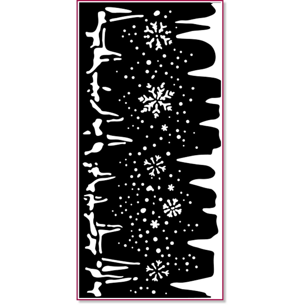 ������ Stamperia - �������� � ��� - 12 x 25 cm �� ���������� Dewdrops - 