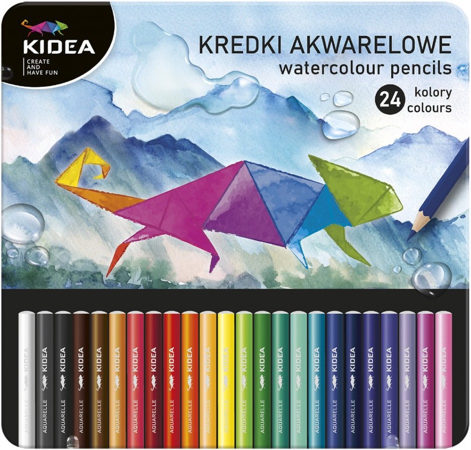 Акварелни моливи Kidea Акварелни моливи Kidea - 24 цвята -