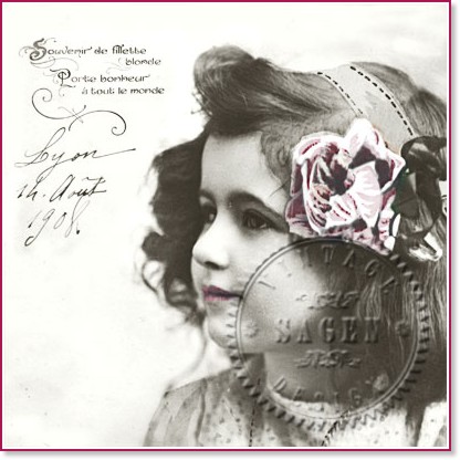 Салфетки за декупаж Sagen Vintage - Момиче с роза Салфетки за декупаж Sagen Vintage - Момиче с роза - 20 броя -