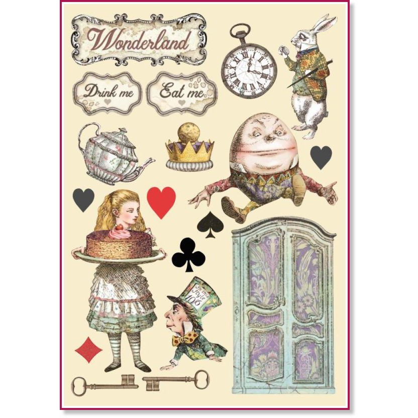   Stamperia -  - A5   Alice - 