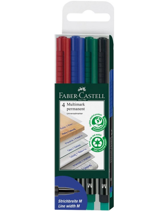 ���������� � ������� Faber-Castell 1525 OHP M - 4 ����� - 