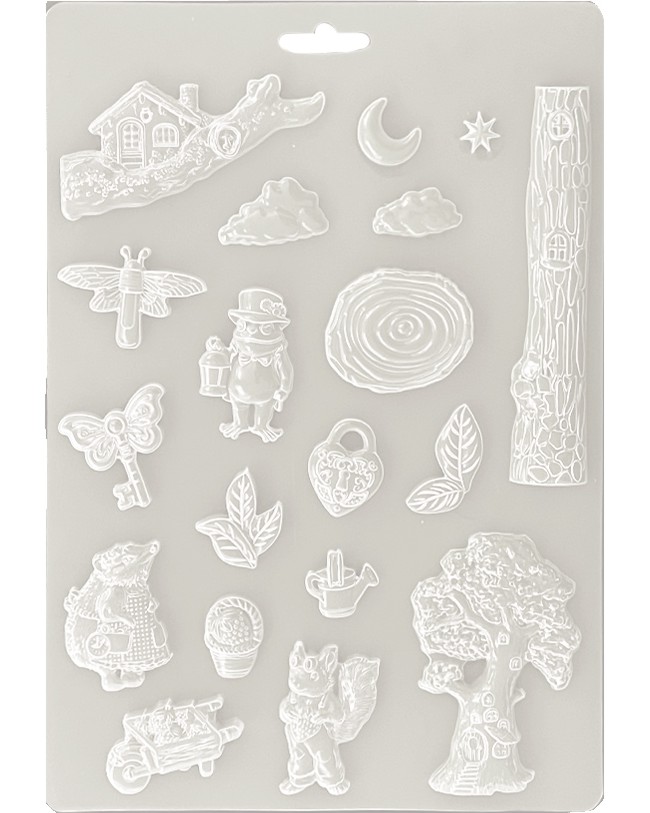 3D  Stamperia -   - 21 x 29.7 cm   Hidden Grove - 