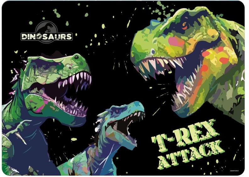 Подложка за бюро Derform Подложка за бюро Derform - 40 x 28.5 cm на тема Dinosaurs -