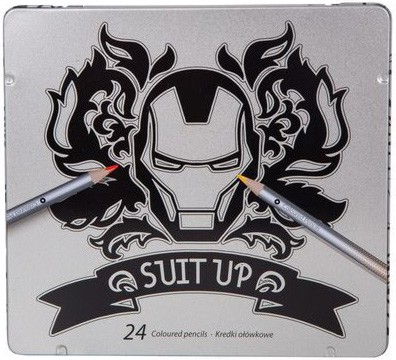 Цветни моливи Cool Pack Avengers Цветни моливи Cool Pack Avengers - 24 цвята в метална кутия на тема Отмъстителите -