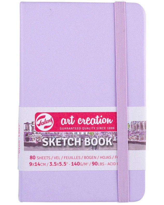 Скицник за рисуване Royal Talens Pastel Violet Скицник за рисуване Royal Talens Pastel Violet - 80 листа, 140 g/m<sup>2</sup> от серията Art Creation - скицник